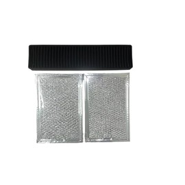 Microwave Grease&Charcoal Filter Set for LG LMVH1750SW/00,LMVH1750ST/00, LMVH1750SB/00,MVEM1825F, MVEL2033F