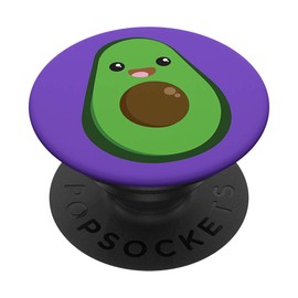 Kawaii Style Avocados Pop Socket Cute Avacoda Lover Purple