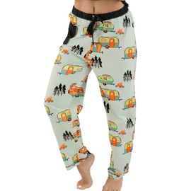 Lazy One Pajamas for Women, Cute Pajama Pants and Top Separates, Five Star Roll-tel, Camping, Camptrailer, RV