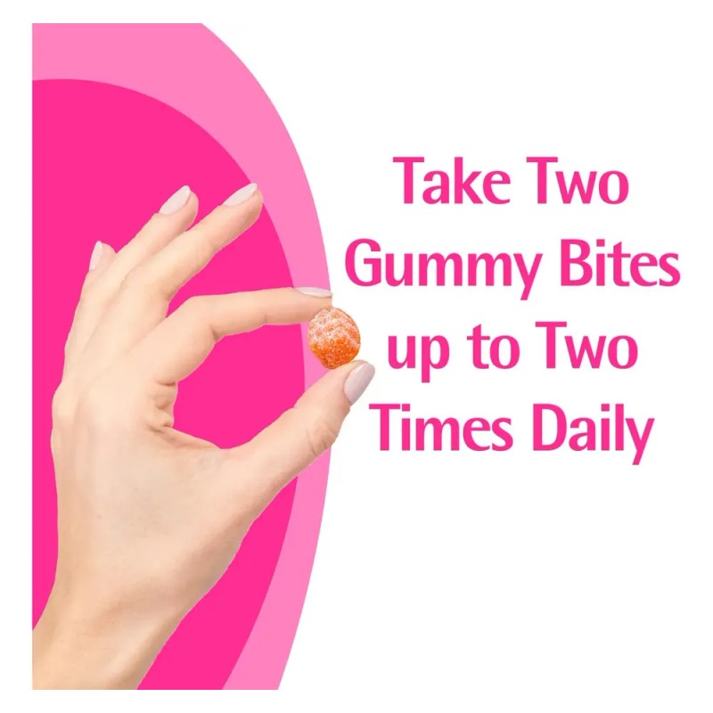 Calcio Gomitas Caltrate Gummy Bites 50 Piezas Sin Gluten Con