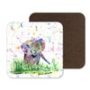Coaster Elephant baby wild Animals Coasters Watercolour Art Gift Work
