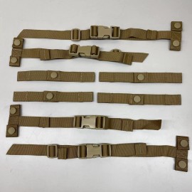 EAGLE USMC STRAP BUCKLE REPAIR ADAPTER KIT CUMMERBUND STAY COYOTE MOLLE 2 SETS