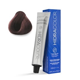 HIDRACOLOR - Tinte Permanente en Crema para Cabello Color 5.45 Castaño Claro Cobrizo Caoba 90 ml, Cubre Canas, con Miel y Aloe Vera, Gran Duración y Humectación, Coloración Cabello, Sedosidad y Brillo