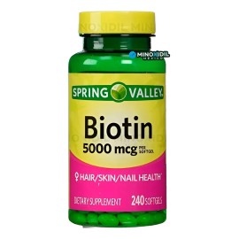 Biotina Premium Piel Cabello Uñas 5,000mcg 240 Caps