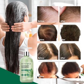 Svvimer Hair Thickening Shampoo and Conditioner - Rosemary Shampoo with Biotin Tea Tree Oil Mint for Thinning Hair - Sulfate Free for Women and Men