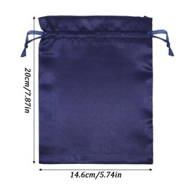 YBEATY 5 PCS Soft Velvet Gift Bags Velvet Double Drawstring Cloth Bag 7.87 × 5.74 inches Velvets Storage Bag Wedding Drawstring Bags Jewelry Pouch for Small Jewelry Bracelet Headphones Beads Spice