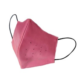 Noble House Breathable Community Face Mask Leather Mouth Guard Black Yellow Pink, pink