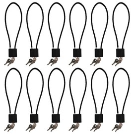 TaShow Gun Locks, 12 Pcs Heavy Duty Steel Gun Lock Cable with Covered Body and Universal Fit, Cable Locks with Keys and Unauthorized Protection for Most Pistols, Rifles, Short Guns, and Airsoft Guns