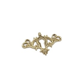 Keyhole Cover Plate 2 1/8" Cabinet Furniture Lock Escutcheon Key Hole Cover for Antique Victorian Vintage Locks