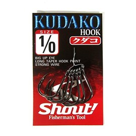 シャウト(Shout!) ルアー クダコフック ブラック #1/0 06-KH 釣り針