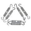 HEVERP 6Pcs M6 Stainless Steel Hook & Hook Turnbuckle, Shade