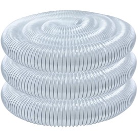 POWERTEC POWERTEC 4" x 20' Dust Collection Hose, 4 Inch Dust Collector Hose for Table Saw, Band Saw, Planer, Jointer, Woodworking and Wood Shop Dust Collection System (70143)