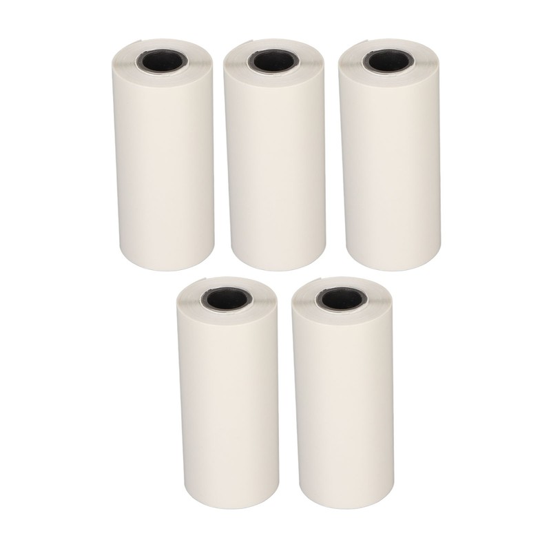 5 Rolls Adhesive Thermal Paper 2.2in Long 1in Wide Printing