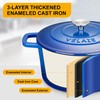 Velaze 6 QT Enameled Dutch Oven Pot with Lid, Cast
