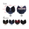 (RONGUI) Bun Net Chignon Barrette Ribbon Large Hair Closure Hair