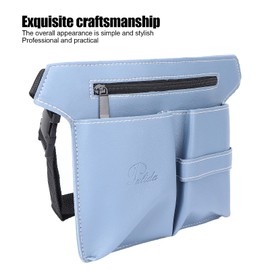 ANKROYU Hairdressing Tools Waist Bag, Organizer Barber Bag, Portable Barber Bags, Barber Tools Storage PU Leather Bag, Organizer Multi Functional Bag with Belt, Suitable for Beginners