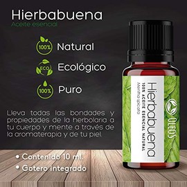 Vida Scents Aceite Esencial Aromaterapia 10ml Difusores Humidificadores 100 Puro Natural Hierbabuena
