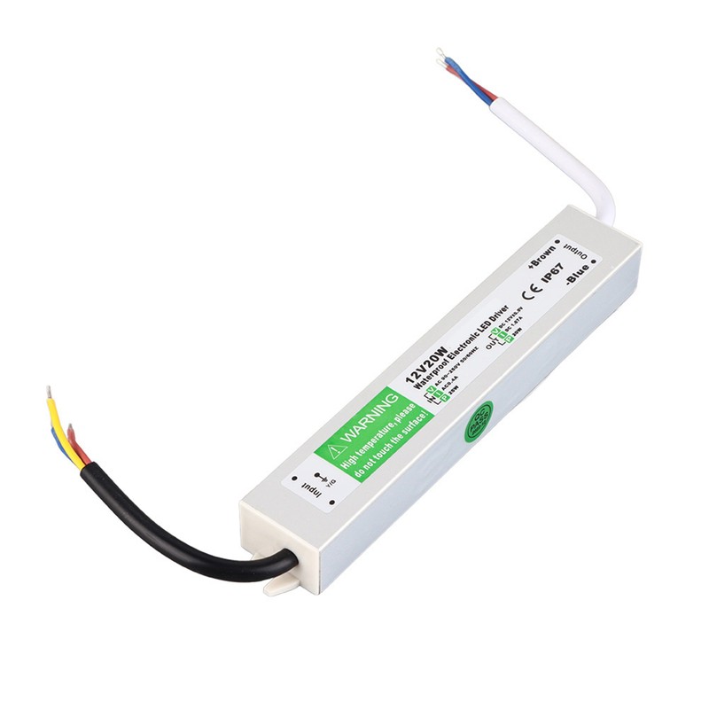 12V 20W Outdoor Waterproof LED Power Supply LED Driver Switch