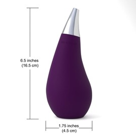 QQ Studio Dish Soap Squeeze Dispenser, Kitchen Flow Squeezable Soap Dispenser for Soap Detergent, Bathroom Silicone Liquid Dish Soap Dispenser for Shampoo & Conditioner (Purple)