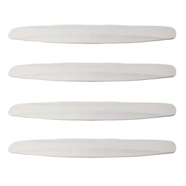 AUXBC 4Pcs Universal Car Bumper Guard Strips, Front Rear Corner Protector Trim, Anti-Scratch Collision Resistant Edge Guards, Rubber Bumper Bully for SUV Pickup Truck, White