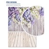 Allenjoy 5x7ft Spring Violet Wood Floral Backdrop Lilac Flowers Wall