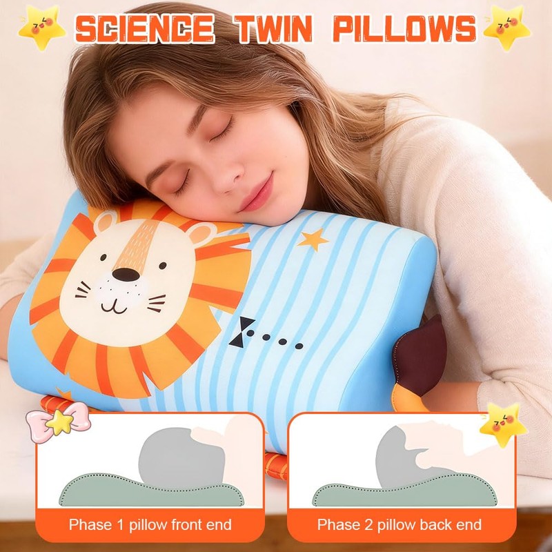 Gobesty Cuscino per bambini, Calmly, cuscino per bambini, 45 x