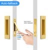 Dontay 2 Set Pocket Door Pull Handle,304 Stainless Steel, Rectangle