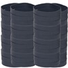 Foshine Tactical Rubber Bands Size #84,Elastic Band Black 50Pcs Heavy