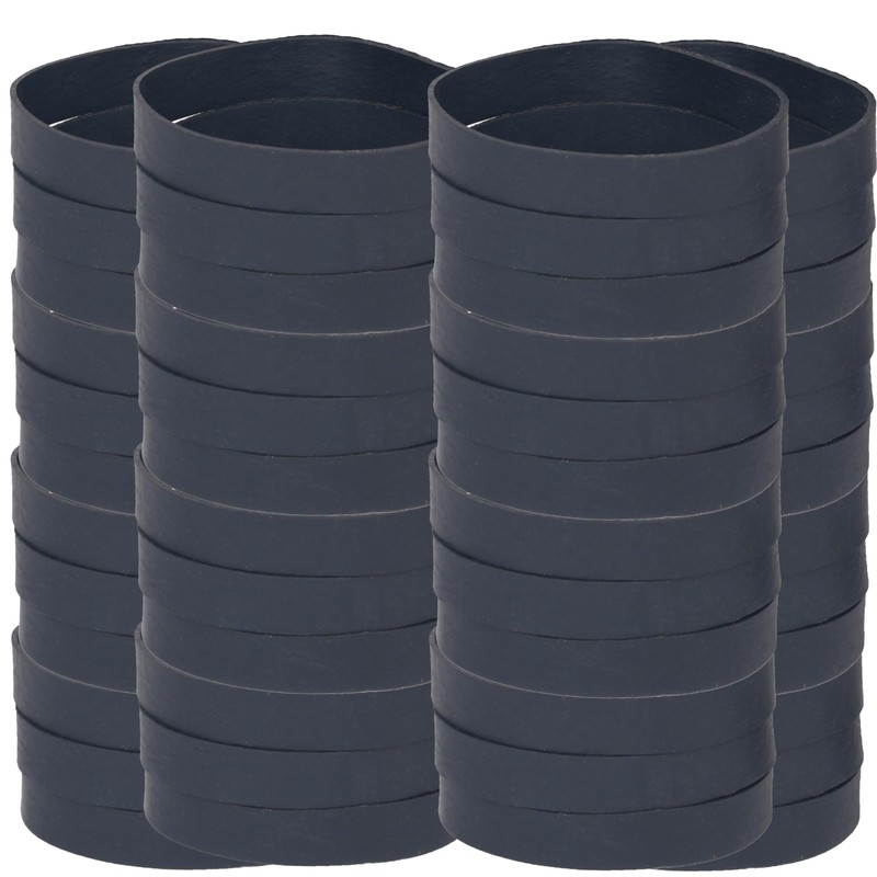 Foshine Tactical Rubber Bands Size #84,Elastic Band Black 50Pcs Heavy