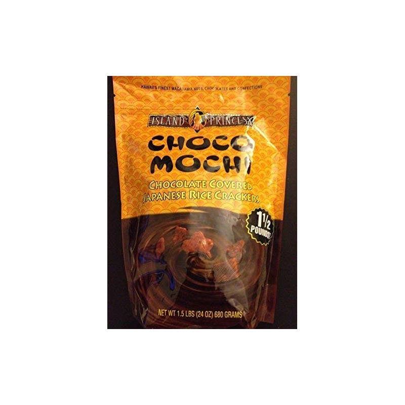 Island Princess Choco Mochi Chocolate Covered Japanese Rice Crackers 1.5