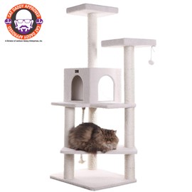 Armarkat B5701 57-Inch Cat Tree, Ivory