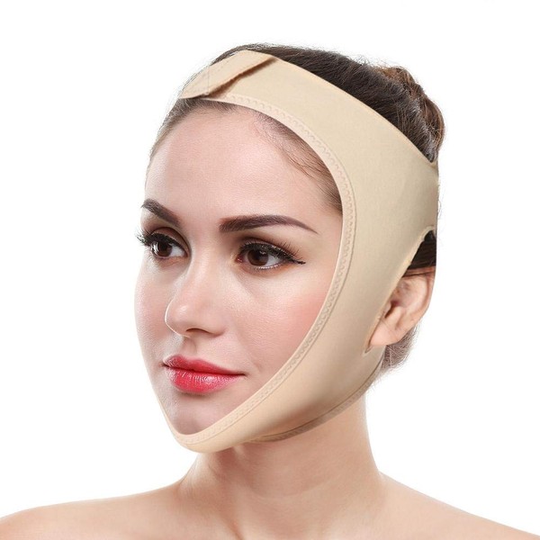 Reusable V Line Mask, V Face Masks, Face Lifting Mask, Face Slimming Strap, Double Chin Reducing Mask, Chin Strap, Anti-Wrinkle Face Mask for Double Chin and Saggy Face Skin