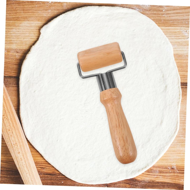 OHPHCALL Wooden Rolling Pin Kitchen Utensil Non Stick Dough Roller