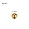 sourcing map 12pcs 10mm Precision Solid Brass Bearing Balls for
