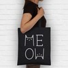 Cotton Bag - Cat Owner Gift Cat - Meow White
