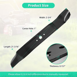 IDEASURE 742-0616A Mower Blades for Cub Cad et 42'' Mower, 942-04308 Mower Blades for Crafts Man T Roy Bilt MT D 42" Riding Lawn Mower, Replaces 742-04308, 942-0616, 942-0616-X, 942-04126-X, 4 pcs