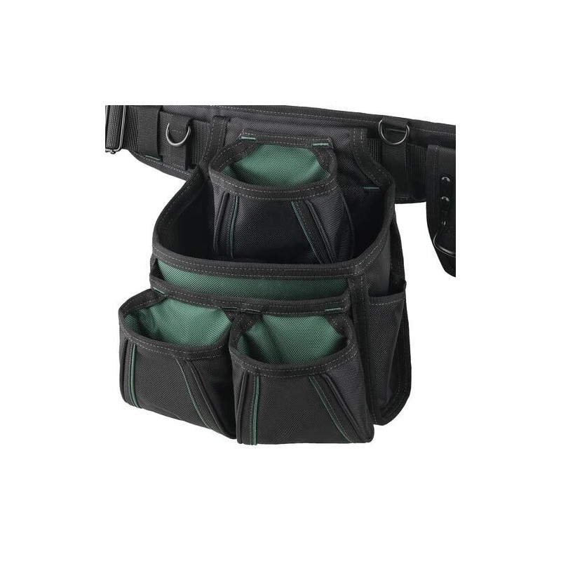 Masterforce 18 Pocket Pro Carpenters Tool Belt Adjustable Suspenders 2