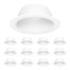 Anyhome 6 Inch Can Light Cover,12 Pack White Can Light