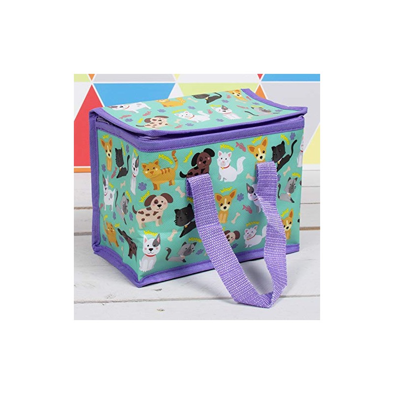 Lesser & Pavey Cats & Dogs Lunch Bag, muli-Colour, 18