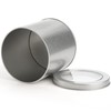 Tosnail 6 Pack Round Metal Tins Canister with Window Top