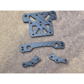 MR2 Carbon Fiber Top Plate + Steering Plate for Arrma Talion Typhon  6S BLX /EXB