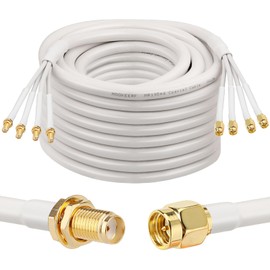 MOOKEERF 50FT SMA Extension Cable - SMA Male to SMA Female Coax Cable for 5G Cellular Routers