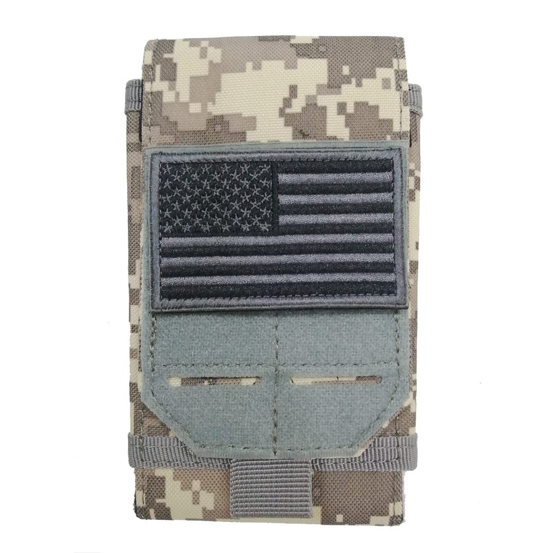 Bolsa de teléfono táctica de nailon resistente al agua, pequeña