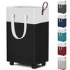 HomeHacks 75L Rolling Laundry Basket with Wheels, Collapsible & Waterproof