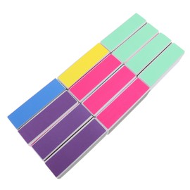 Baluue 12pcs Nail Polishing Block Mini Four-sided Nail Art Tool Sanding Files Portable Stylish