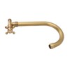 Antique Brass Basin Faucet with Cross Knob Single Handle Faucet