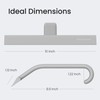 dancemoon JustHang Shower Squeegee for Glass Doors, All-One-Piece Silicone with