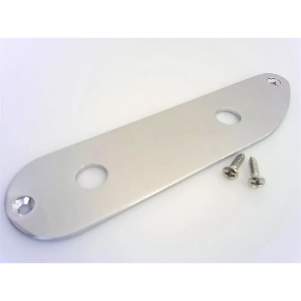 True Custom Shop® Chrome 2-Hole Control Plate for Fender '51