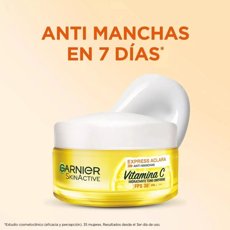 Kit 2 Cremas Garnier Express Aclara Antimanchas Vitamina C Todo