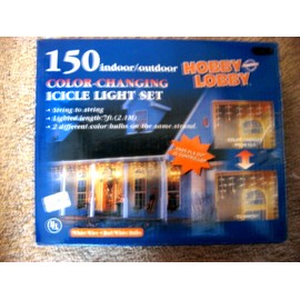 Hobby Lobby NIB Hobby Lobby COLOR CHANGING ICICLE LIGHT SET 150 Light String